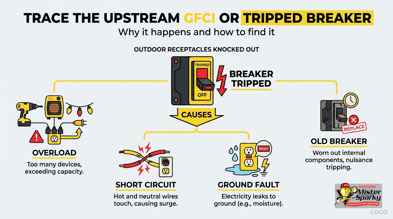 All Outdoor Outlets Stopped Working at Once? Here's Why
