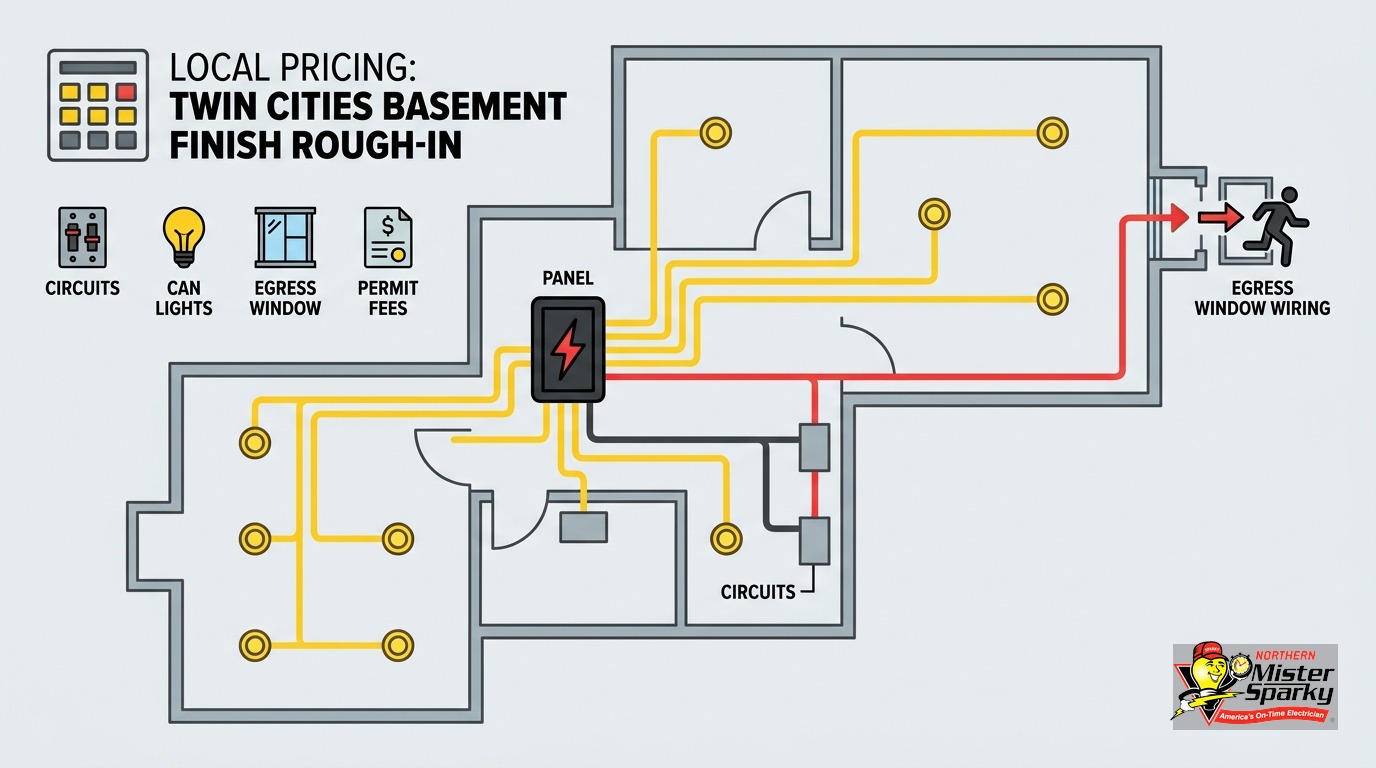 Cost to Wire a Finished Basement in Minnesota: 2025 Guide