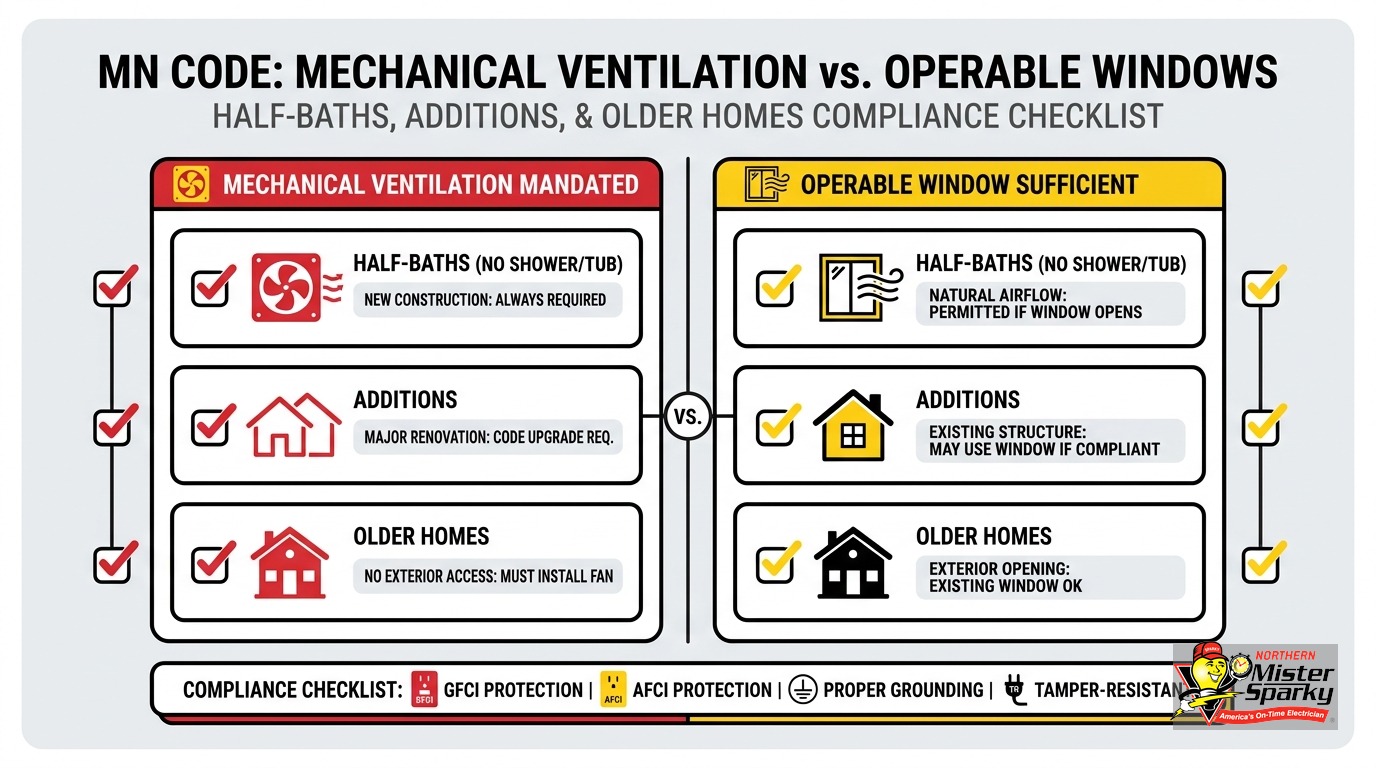 Is a Bathroom Exhaust Fan Required by Code in Minnesota?