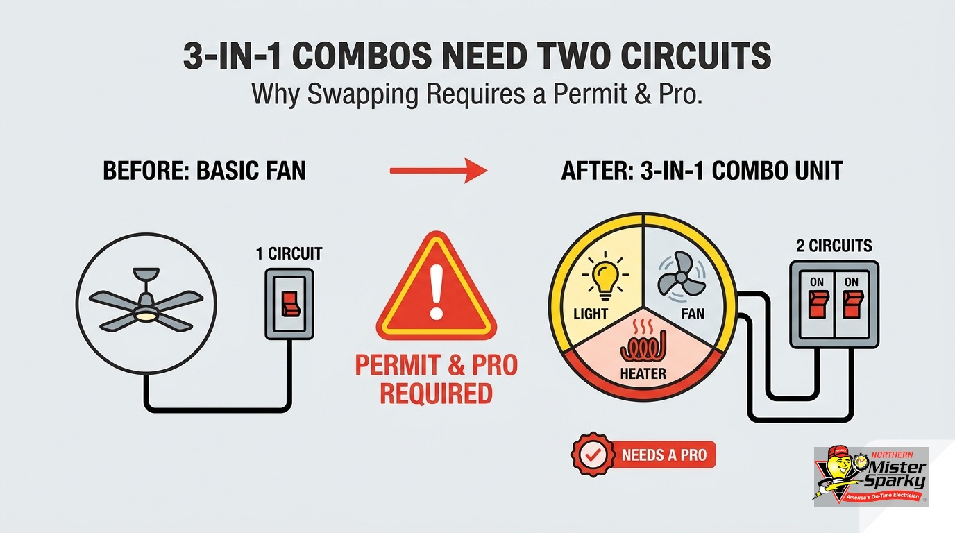 Bathroom Exhaust Fan Heater Combo Wiring: What to Know