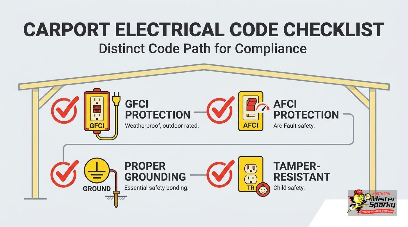 Carport Electrical Wiring Outlets: What Minnesota Code Requires