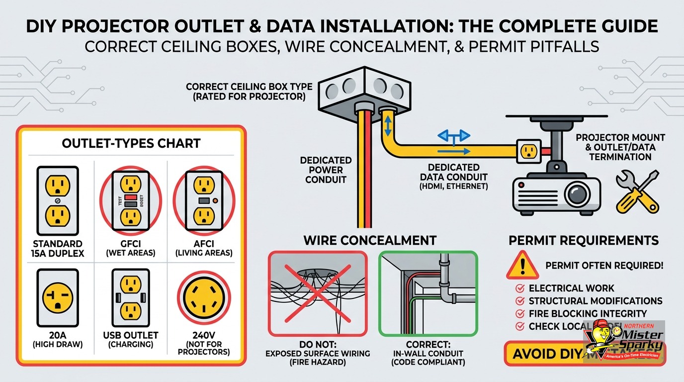 Wiring for a Ceiling-Mounted Projector: Twin Cities Guide