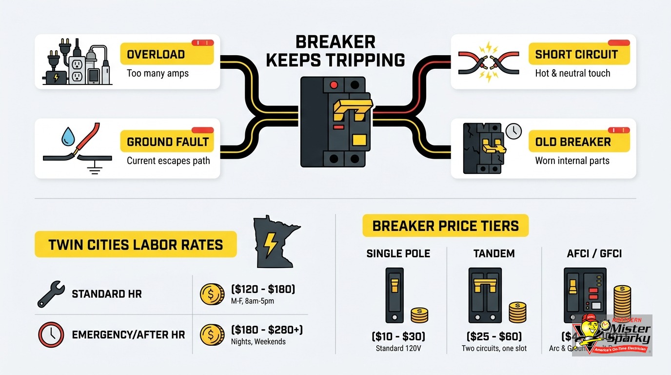 Circuit Breaker Replacement Cost: Twin Cities 2026 Guide