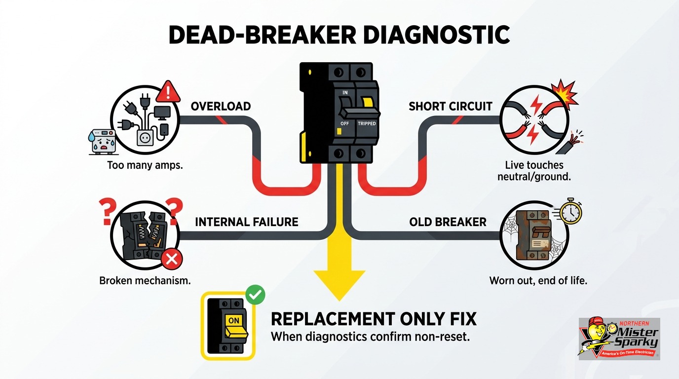 Circuit Breaker Won't Reset or Stays Tripped: What's Really Wrong