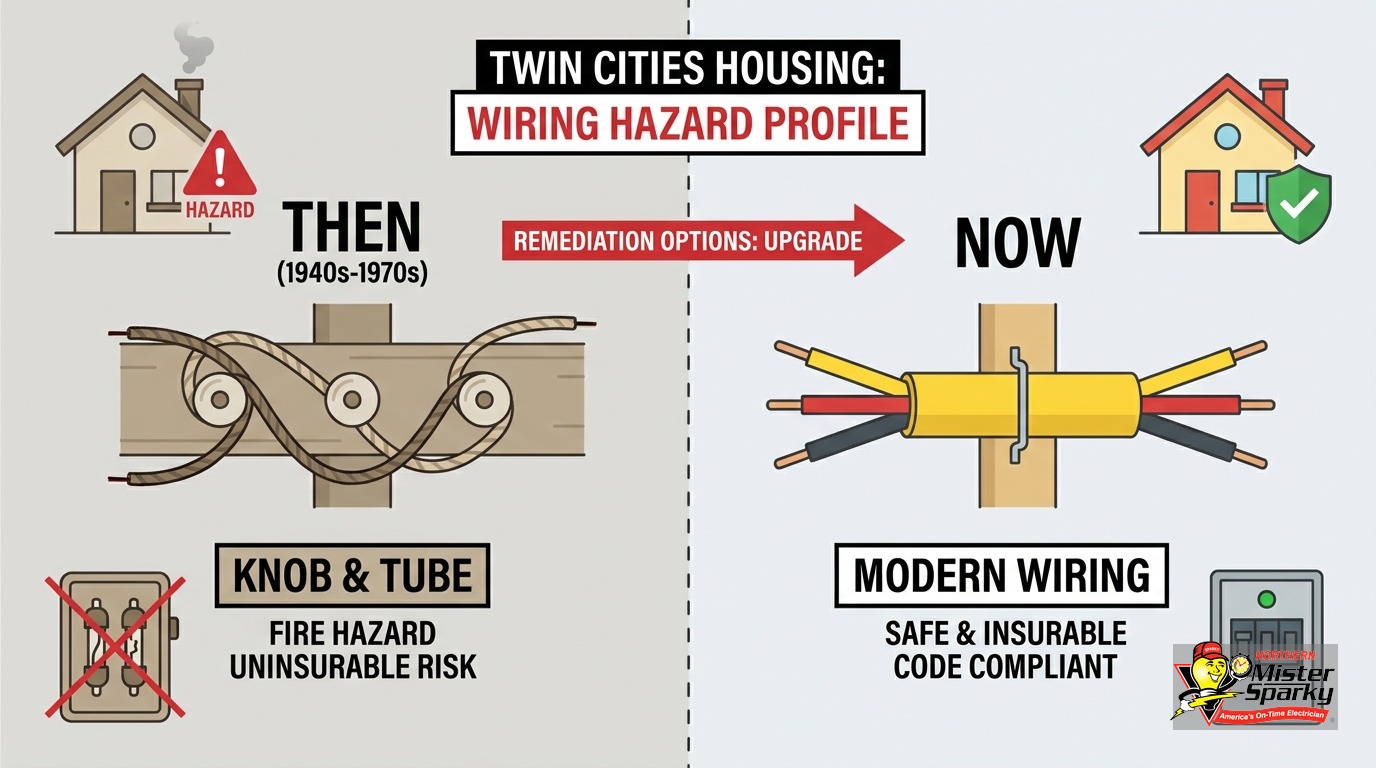 Cloth Wrapped Wiring in an Older Home: Twin Cities Guide