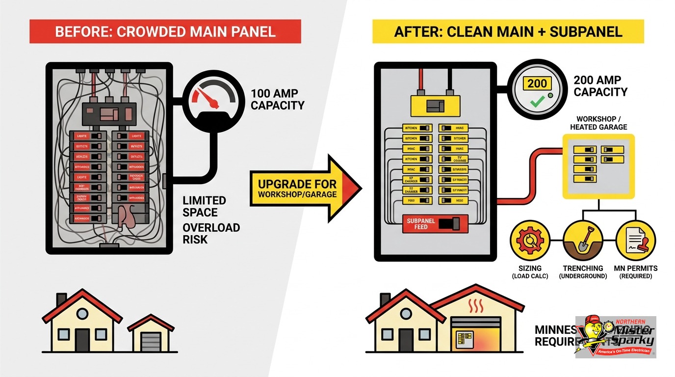Detached Garage Electrical Subpanel Installation: MN Guide