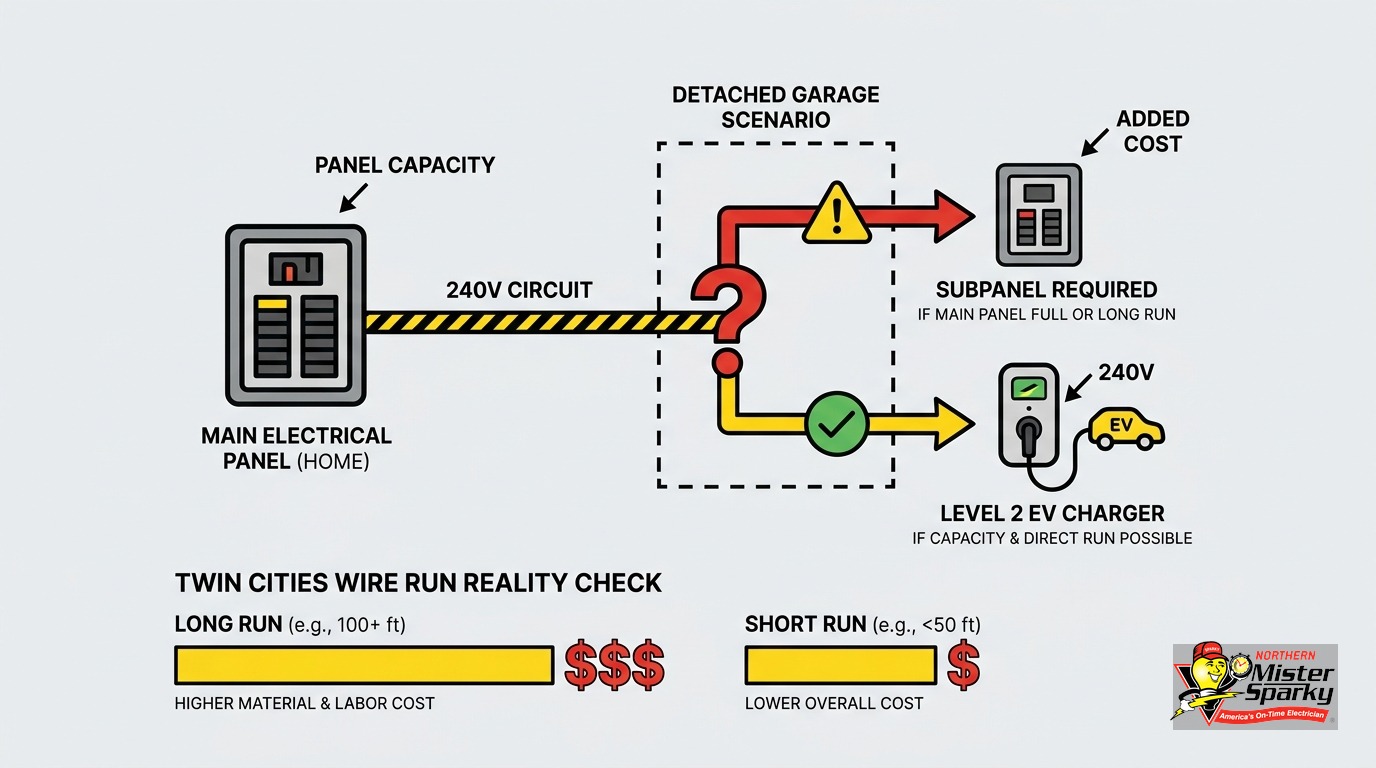 EV Charger in a Detached Garage: Do You Need a Subpanel?