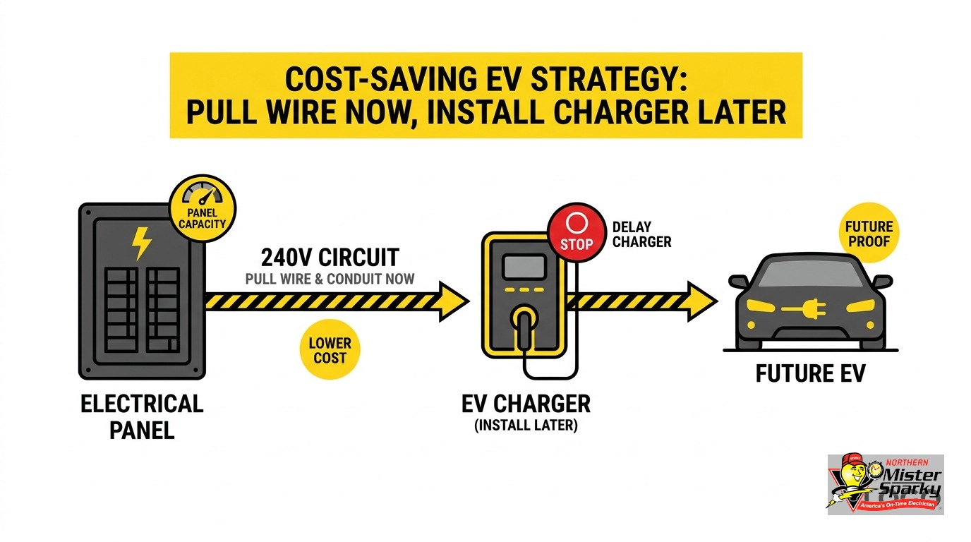 EV Charger Pre-Wiring Cost Twin Cities: Save $500-$1,050