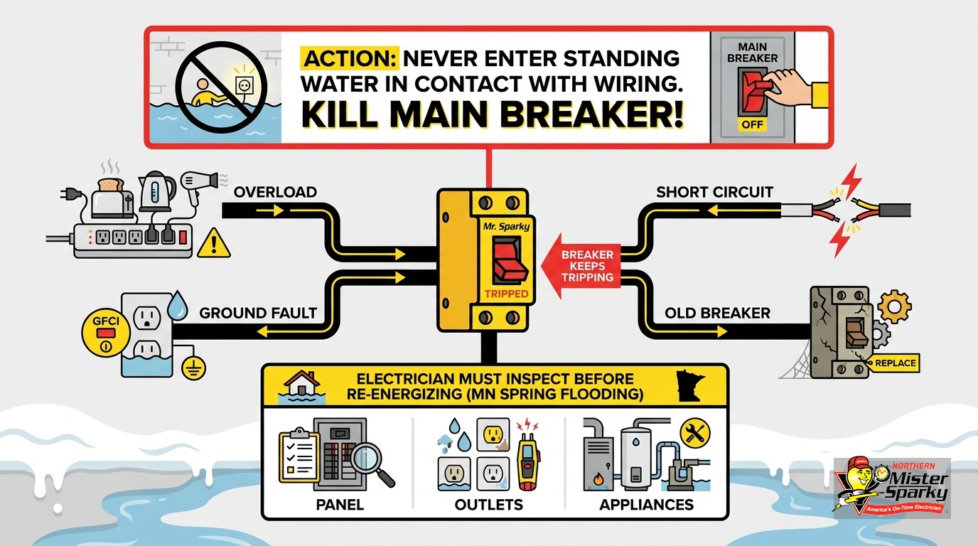 Electrical Safety After a Basement Flood in Minnesota