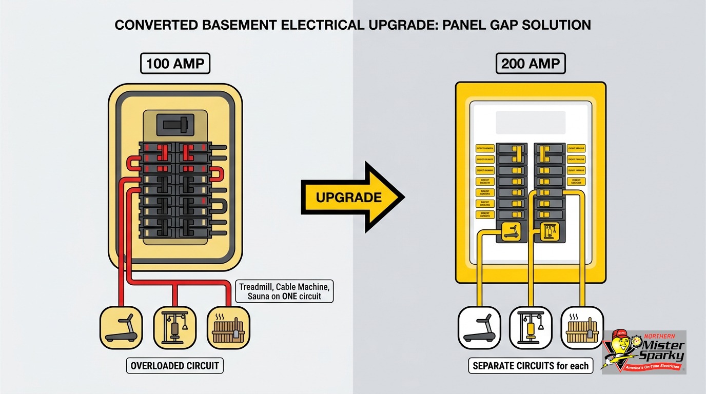 Home Gym Electrical Requirements for Basement Conversions