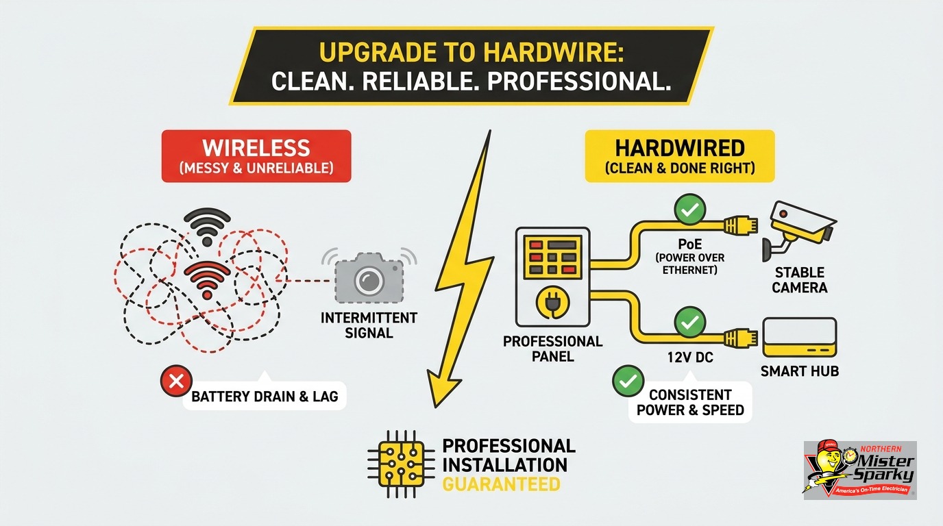 Hardwired Security Camera Installation Electrician Guide