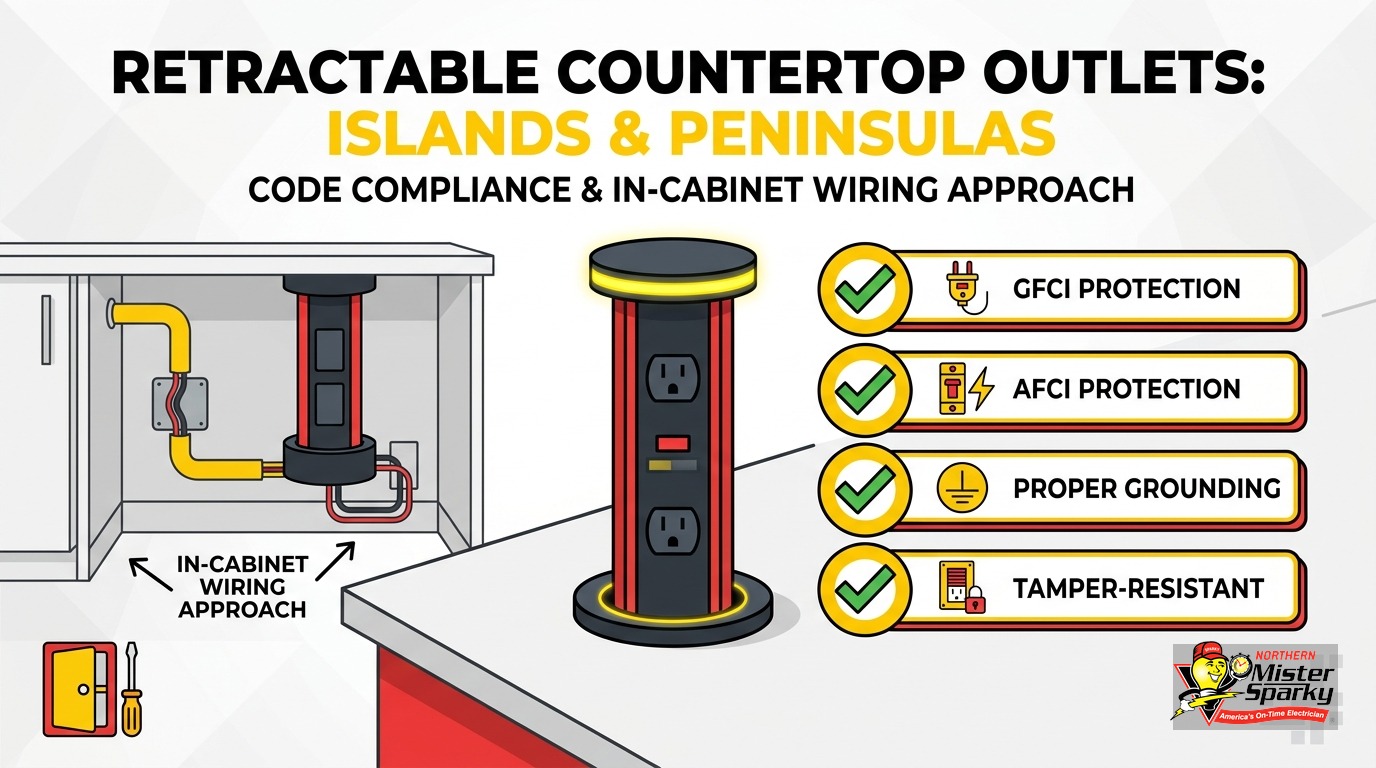 Kitchen Island Popup Outlet Installation: 2026 NEC