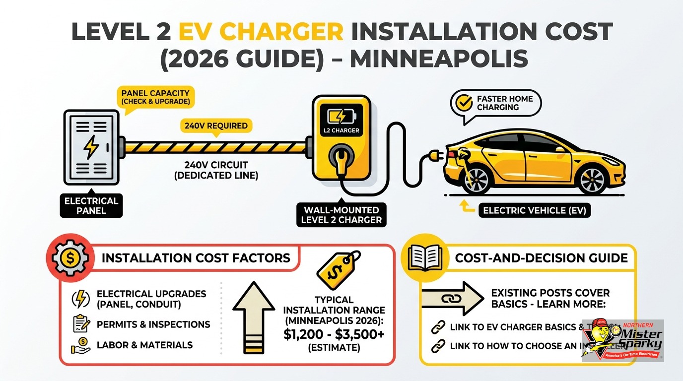Level 2 EV Charger Installation Cost in Minneapolis (2026)