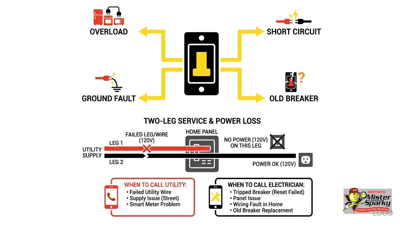 Half of House Has No Power: Causes, Risks, and Who to Call