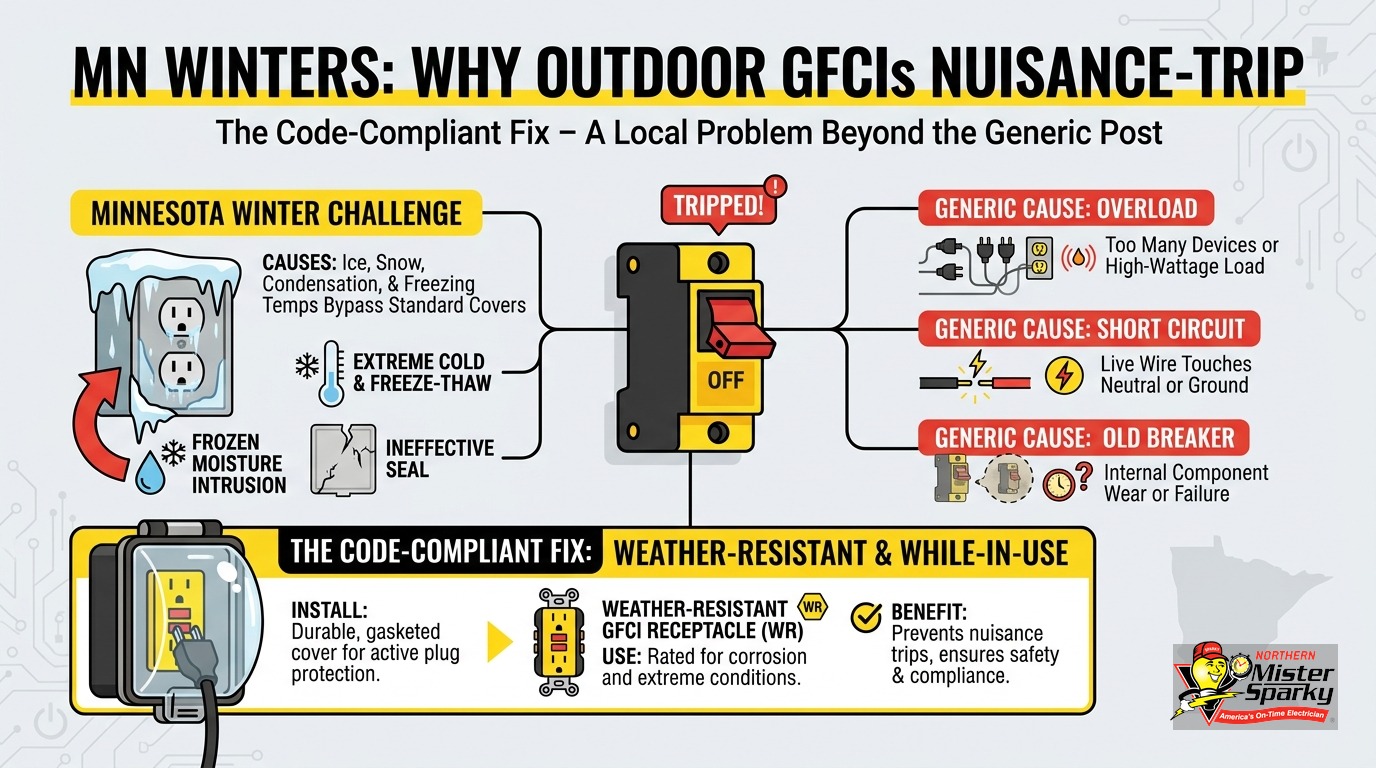 Outdoor GFCI Outlet Keeps Tripping in Cold Weather: MN Fix