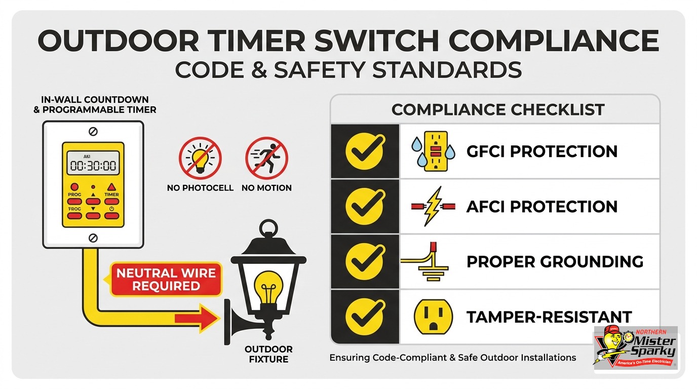 Outdoor Light Timer Switch Installation in Minnesota