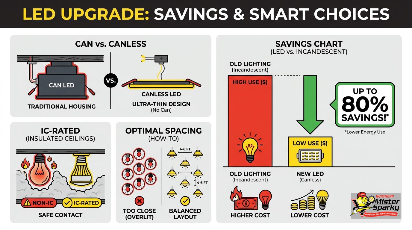 Recessed Lighting Installation: Can, Canless, and MN Code