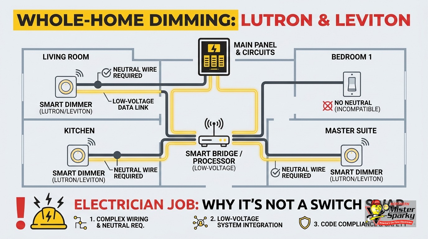 Smart Lighting Control System Wiring for Twin Cities Homes