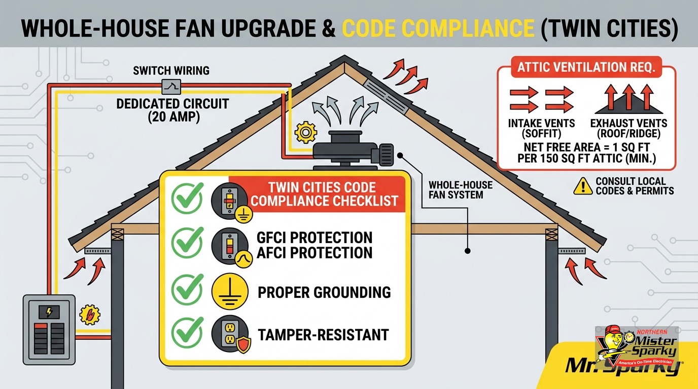Whole House Fan Electrical Wiring Cost: Twin Cities Guide
